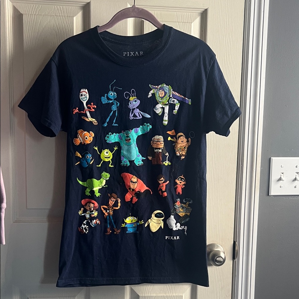 Pixar Women's Navy Blue Character Tee